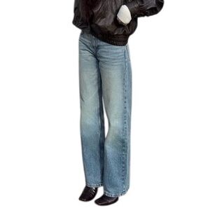 Bershka Mid-Rise Wide-leg Jeans